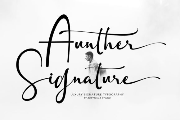 Aunther Signature: A Premium Script Font for Digital Branding