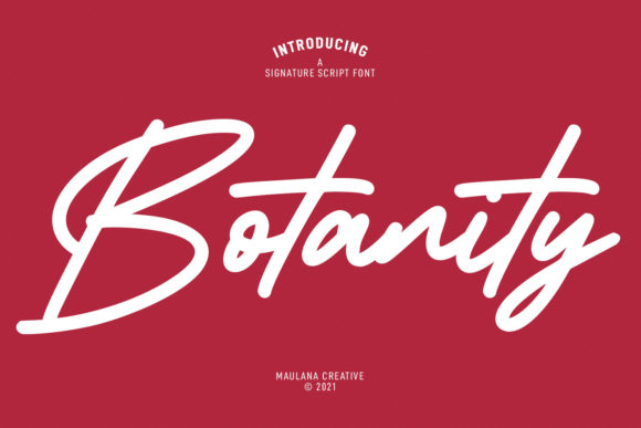 Botanity Signature: A Graceful Typeface for Editorial Design