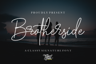 Brotherside: A Handwritten Typeface for Editorial Elegance