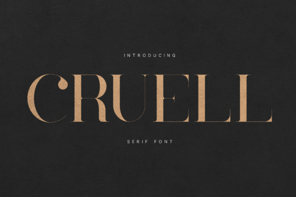 Cruell Typeface: A Sophisticated Font for Small Business Branding