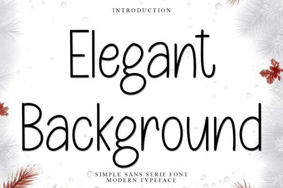 Elegant Background: A Typeface That Elevates Brand Design