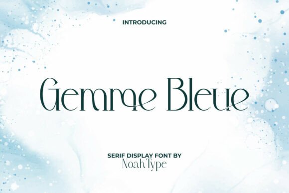 Gemme Bleue Typeface for Editorial Design