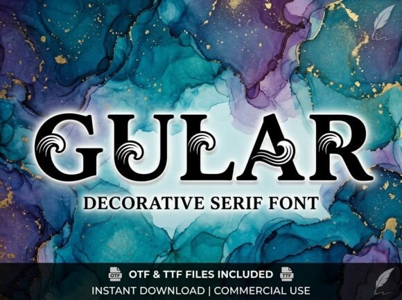 Gular: A Bold and Expressive Decorative Typeface for Creative Projects