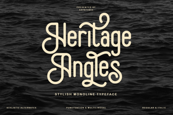Heritage Angles Font: A Modern, Friendly Typeface for Your Brand