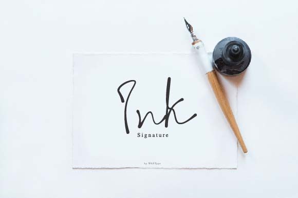 Ink Signature: A Font That Feels Like a Personal Touch