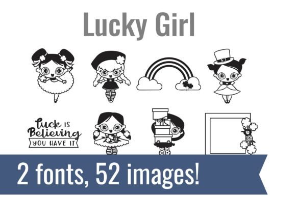 Lucky Girl Dingbats: A Playful Typeface for Editorial Magic