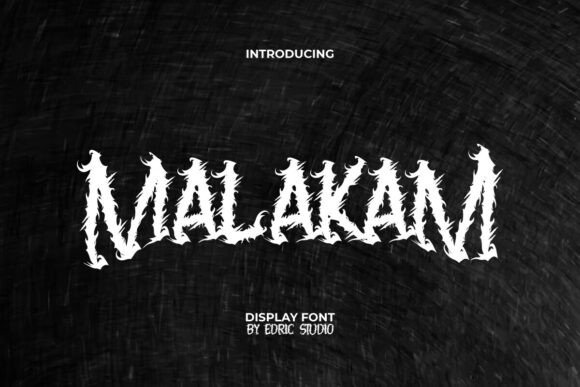 Malakam Font: A Bold Display Typeface for Editorial Design