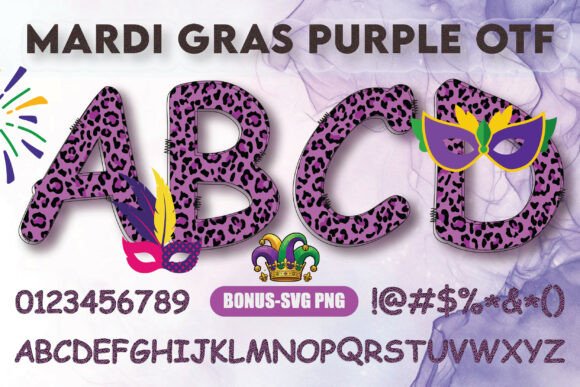 Mardi Gras Purple Font: A Playful Typeface for Polished Branding