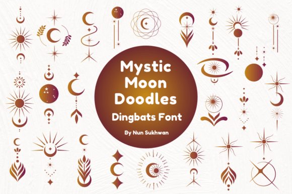 Mystic Moon Doodles: A Display Typeface for Digital Magic