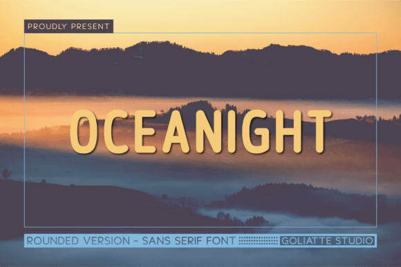 Oceanight Font: A Whimsical Typeface for Crafty Creations