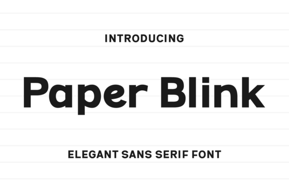 Paper Blink: A Modern Typeface for Creative Branding Projects