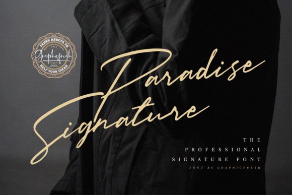 Paradise Signature Font: Elegance for Every Crafting Project