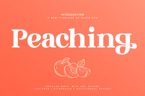 Peaching Font: A Charming Typeface for Crafters and Creative Sellers