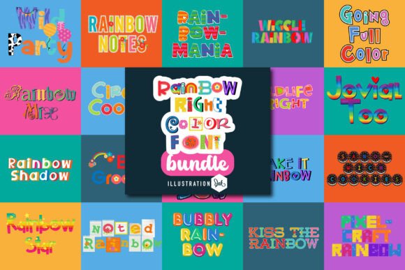 Rainbow Right: A Playful Typeface for Creative Projects