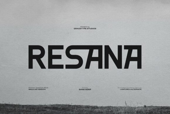 Resana Typeface: A Modern Minimalist for Creative Branding
