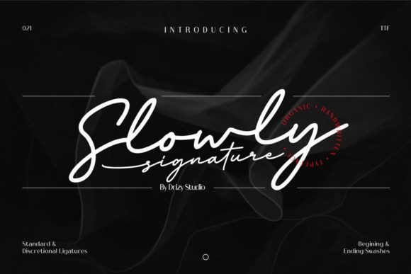 Slowly Signature Font for Modern Web Design