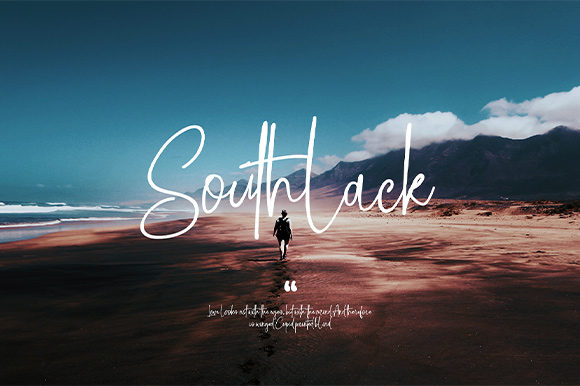 Southlack Font: A Script Typeface for Modern Web Design