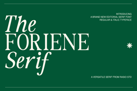The Foriene Serif: A Typeface That Elevates Your Web Design