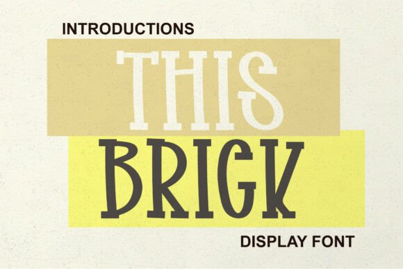 This Brick: A Handwritten Font for Professional Branding